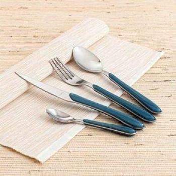 Cubertería Amefa Eclat Azul marino Metal (24 pcs)