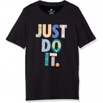 Nike Geometry JDI Camiseta, Niños, Negro, Extra-Large