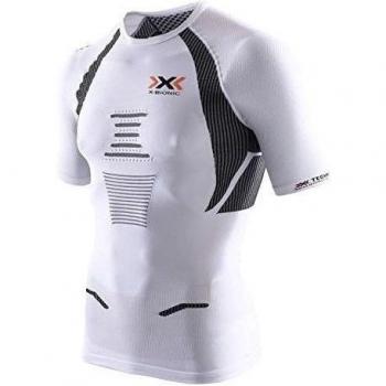 X-Bionic - Camiseta de running para hombre,  blanco / negro, talla M