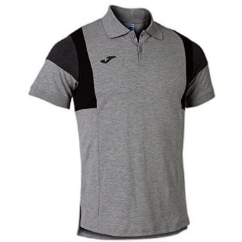 Polo Manga Corta Hombre Confort III Gris Melange Joma