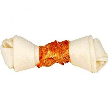 TRIXIE Hueso Anudado Denta Fun, Pollo, 70 g/15 cm, Perro
