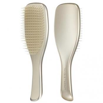 Tangle Teezer Ultimate Detangler Chrome Hairbrush | For Wet & Dry Hair | Detangles All Hair Types | Reduces Breakage, Eliminates Knots | Two-Tiered Teeth & Comfortable Handle | Champagne Gold