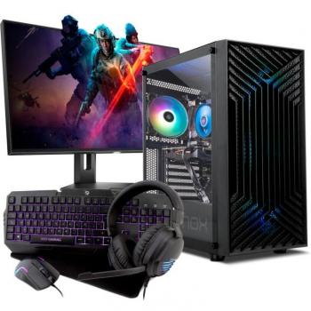PC Gaming Completo Racing AMD Ryzen 5 8600G - 16GB DDR5 - 1TB SSD M.2 - Gráfica Radeon 760M - Monitor 24 FullHD + Combo Gaming