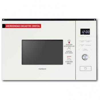 Microondas Integrable Corbero 20L 800W Blanco con Control Touch y Grill