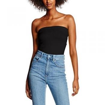 Urban Classics Ladies Strapless Top Tank, Negro