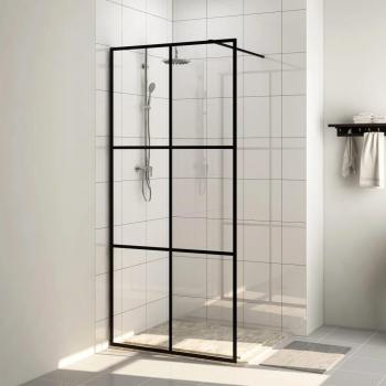Mampara de ducha accesible transparente negro 90x195 cm