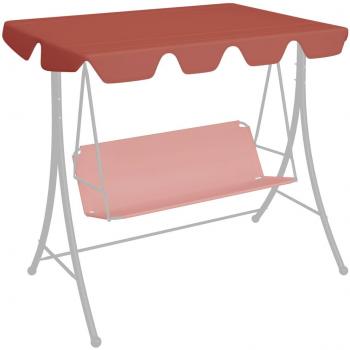 Dosel de repuesto para columpio jardín Jardín Canopy Terracotta 150/130x105/70 cm