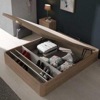 Canapé Leonor Elevable con Zapatero 30 mm Cambria 90x190 cm - Montaje Incluido
