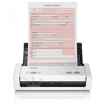 Brother ADS-1200 escáner con alimentador automático de documentos (ADF) 600 x 600 DPI A4 Negro, Blanco
