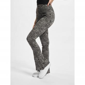 High Waist Zebra Boot Cut Leggings for Women - Dark Gray/Black 4XL