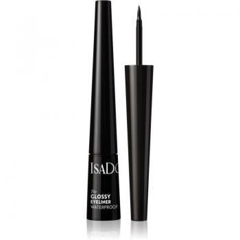 Isadora Glossy Eyeliner Delineador De Ojos Resistente Al Agua Tono 40 Chrome Black 2,5 ml