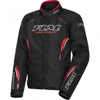 FLM Chaqueta de Moto con Protectores Chaqueta de Moto Chaqueta Textil Deportiva 6.0, Hombres, Atletas, Toda la Temporada, Textil