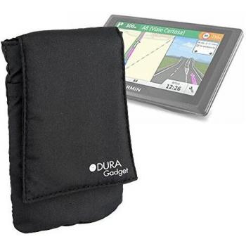 DURAGADGET Funda Protectora Negra para Garmin DriveSmart 50 LMT/DriveLuxe 50 LMTHD/DriveAssist 50LMT - Enganche para Cinturón