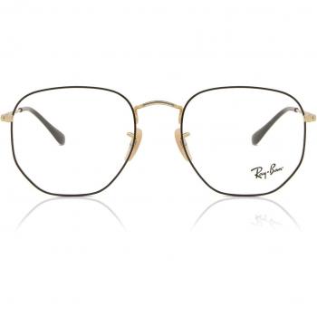 Ray-Ban RX6448F Hexagonal Asian Fit 2991 Gafas Recetadas para Hombre Dorados
