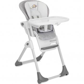 Joie Trona Mimzy Recline - Trona multifuncional, reclinable en varias posiciones, asiento acolchado y lavable, bandeja ajustable y extraíble, plegable para fácil almacenamiento, arnés de seguridad de 5