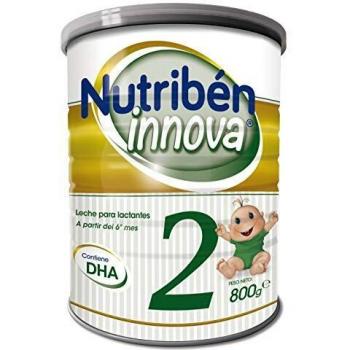 Nutribén Innova 2 - Leche en Polvo de Continuación para Bebés - de 6 a 12 meses- 1 unidad 800g con Cacito Dosificador Incluído