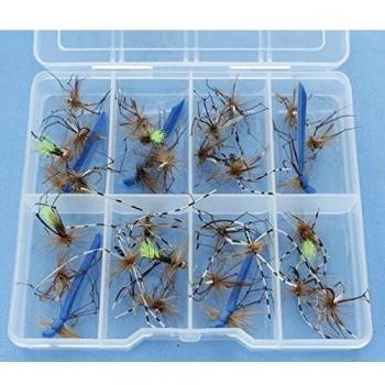 25 Daddy Long Legs trucha pesca con mosca moscas HB 123t gancho tamaño 12 - libre mosca caja
