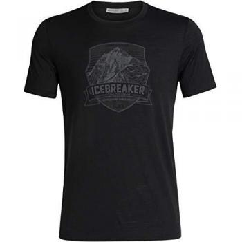 Icebreaker Tech Lite SS Crewe Everest Crest Black L