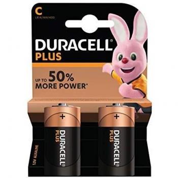 Duracell - Blister 2 unidades batería media linterna c