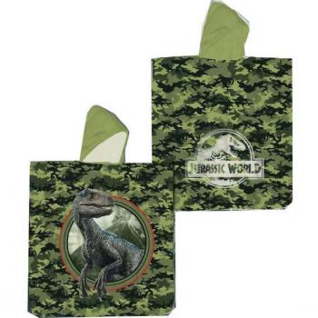 Poncho Toalla Infantil Jurassic World de Microfibra