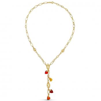 Gargantilla Oro 18k Mujer Eslabones Bicolor
