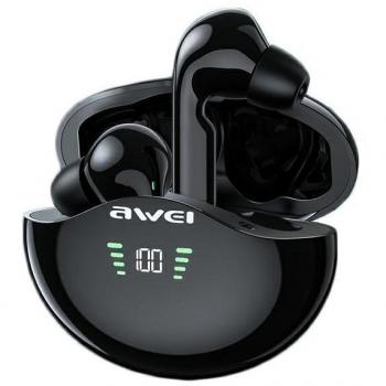 Auriculares Inalámbricos Intrauriculares Awei T12/T12P TWS con Bluetooth, controlador dinámico dual y indicador LED - Negro