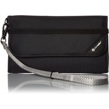 Pacsafe Rfidsafe V250  Monedero, 19 cm, Negro