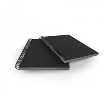 Carpeta Espiral 20 Fundas A4 con Bolsillo Negra 31x25x2 Cms