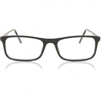 Gafas Recetadas Anti-Azules Rectangulares Montura Completa de Plástico Negros para Hombre - SmartBuy Collection