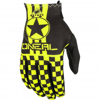 O'Neal Matrix Wingman Guantes de Bicicleta, Negro/Amarillo Neón, L