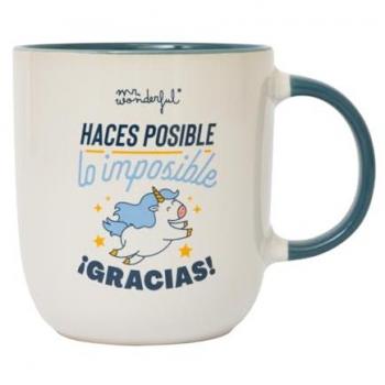 Taza Mr Wonderful Haces Posible Lo Imposible 10x9x9 Cms. Multicolor (WOA2404650ES)