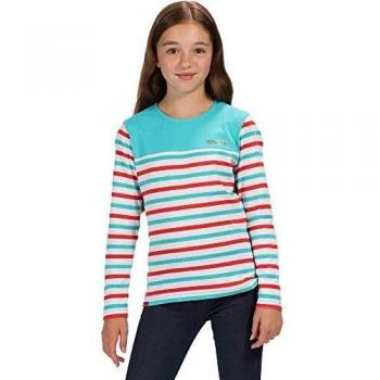 Regatta Calamity Coolweave Cotton Striped Jersey Camiseta, Infantil, Ceramic, 5-6