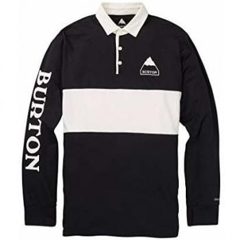 Burton Midweight Rugby Camiseta Termica, Hombre, True Black, L