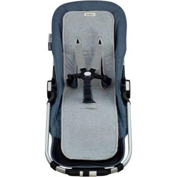 Colchoneta Suave para Cochecito Gemelar con Arnés Jyoko Stone Grey