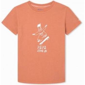 Camiseta Boomer naranja para niños Pepe Jeans
