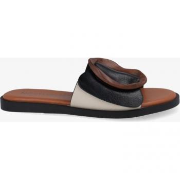 Sandalias planas para mujer Noa Harmon con hebilla ovalada en color negro
