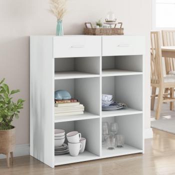 Aparador de madera de ingeniería blanco 80x42,5x93 cm vidaXL