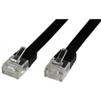 Microconnect V-UTP601S-FLAT Cable de Red 1m Cat6 U/UTP Negro Plano