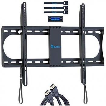 Soporte Fijo de Montaje en Pared para TV RENTLIV con Diseño de Bajo Perfil para la Mayoría de los Televisores de Entre 37 y 70 Pulgadas - Soporte Fijo de Montaje en Pared Ultra Delgado
