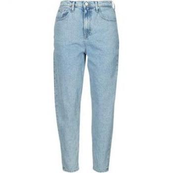 Tommy Jeans Women's Cropped Mom Fit Tapered 5-Pocket Denim in Light Blue, Size W30
