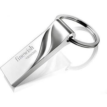 Memoria USB 128gb 3.0, USB 3.0 Pen Drive 128 GB Metal Flash Drive Impermeable USB Stick 128gb con Llavero para Computadoras, Tabletas Almacenamiento DE Datos Externo