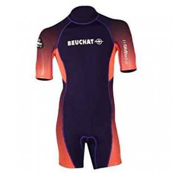Beuchat Traje Corto By Watts 3 Mm, Neopreno para Hombre, Color Morado y Rosa, Talla XL