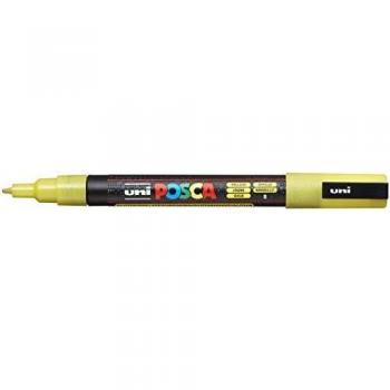 Rotulador UNI Posca PC-3M con purpurina color Amarillo Glitter