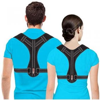 Corrector de Postura para Hombres y Mujeres, Órtesis para Parte Superior de Espalda para Soporte de Clavícula, Enderezador de Espalda Ajustable y Brinda Alivio al Dolor de Cuello, Espalda y Hombro
