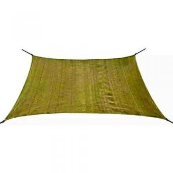 Toldo de vela cuadrado HDPE 2x2 m crema