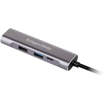Adaptador HUB USB Tipo C a HDMI/USB 3.0/USB 2.0/puerto C