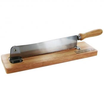 Totally Addict KD3159 Cortadora de pan manual La Sélection Brasserie Madera y acero inoxidable Beige y gris H7 x 10 x 37,5 cm