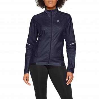 Salomon Chaqueta cortavientos, agile, poliéster, gris