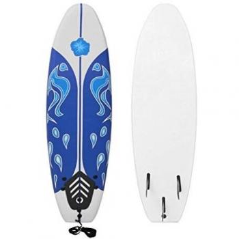 vidaXL Blue 170 cm Surfboard with Serene Ocean Design