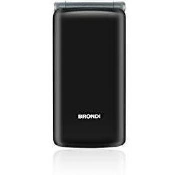 Teléfono Celular Brondi Amico Sincero Negro Dual SIM 2.4 para Ancianos con Tasti Grandes, Función SOS y Bluetooth